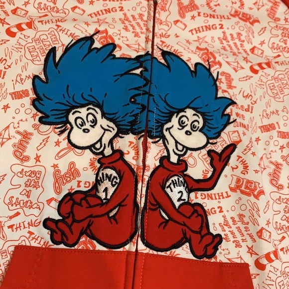 UNIVERSAL STUDIOS Dr. Seuss “Thing” zip up - Picture 2 of 5